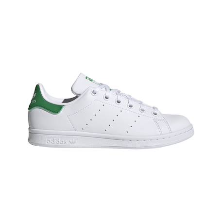 Baskets enfant en cuir Blanc, vert 2 - vertbaudet enfant 