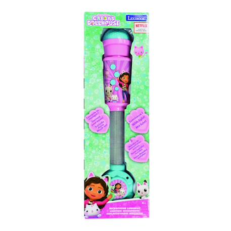Microphone gabby et la maison magique avec tube lumineux et enceinte ROSE 4 - vertbaudet enfant 