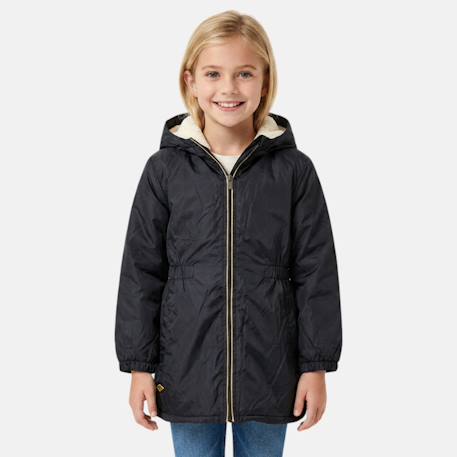 Parka fille Ecru+Marine+Noir 13 - vertbaudet enfant 