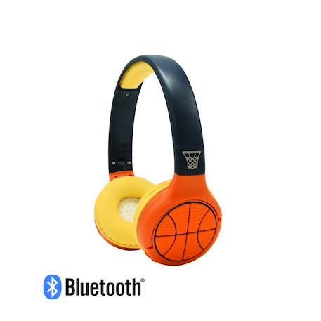 Casque 2 en 1 basketball bluetooth et filaire avec limitation de son ORANGE 4 - vertbaudet enfant 