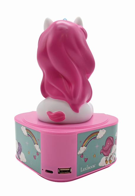 Enceinte bluetooth avec figurine lumineuse licorne ROSE 3 - vertbaudet enfant 