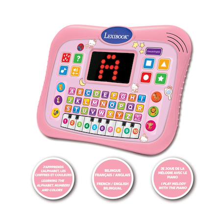 Tablette hello kitty éducative bilingue parlante abc (fr/en) ROSE 2 - vertbaudet enfant 