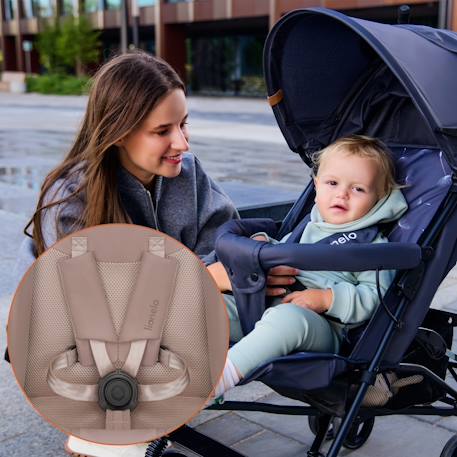 Poussette canne compacte elia légère 6-36 mois avec moustiquaire Beige taupe+Black onyx+Brown chocolate+Green graphite 4 - vertbaudet enfant 
