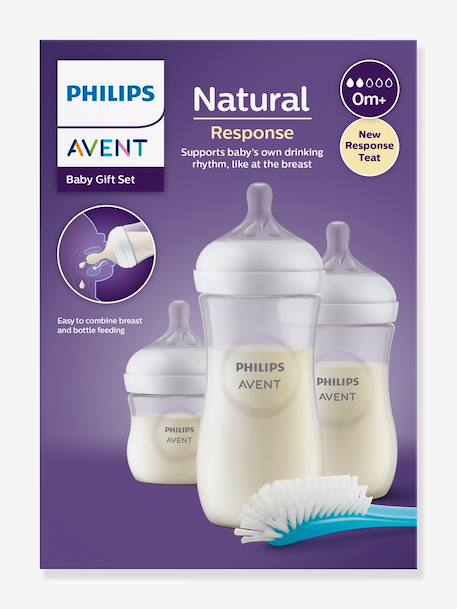 Kit nouveau né 3 biberons et goupillon bleu 5 - vertbaudet enfant 