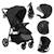 Poussette tout-terrain emma one 6-48 mois avec grandes roues et pliage rapide Beige sand+Green forest+Grey stone 13 - vertbaudet enfant 