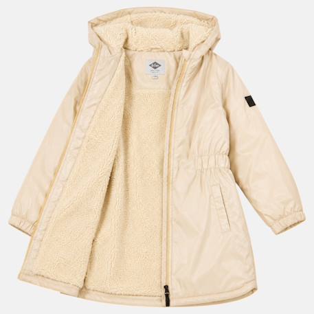 Parka fille Ecru+Marine+Noir 5 - vertbaudet enfant 
