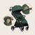 Poussette compacte ingrid légère et pliable jusqu’à 22 kg avec amortissement Beige sand+Black onyx+Green emerald+Grey stone+Pink mauve 18 - vertbaudet enfant 