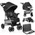 Poussette tout-terrain emma 6-36 mois avec sac et pliage rapide Coral pink+Green emerald+Grey dove+Pink scandi+Stone 25 - vertbaudet enfant 
