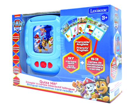 Lecteur de cartes interactif parlant bilingue quizz hit pat patrouille anglais et français BLEU 6 - vertbaudet enfant 