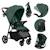 Poussette tout-terrain emma one 6-48 mois avec grandes roues et pliage rapide Beige sand+Green forest+Grey stone 7 - vertbaudet enfant 