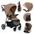 Poussette tout-terrain emma one 6-48 mois avec grandes roues et pliage rapide Beige sand+Green forest+Grey stone 1 - vertbaudet enfant 