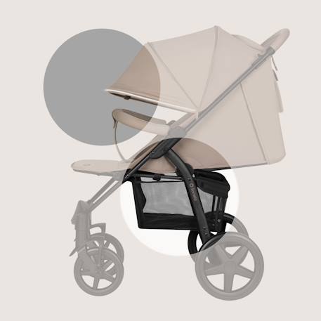 Poussette tout-terrain annet plus avec grandes roues, amortisseurs et accessoires Beige sand+Black carbon+Brown chocolate+Green forest+Stone caramel 5 - vertbaudet enfant 