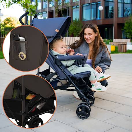 Poussette canne compacte elia légère 6-36 mois avec moustiquaire Beige taupe+Black onyx+Brown chocolate+Green graphite 18 - vertbaudet enfant 