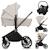 Poussette trio mika plus jusqu’à 4 ans avec nacelle, siège-auto et accessoires Beige sand+Black onyx+Green olive+Grey stone+Mocha mousse 1 - vertbaudet enfant 
