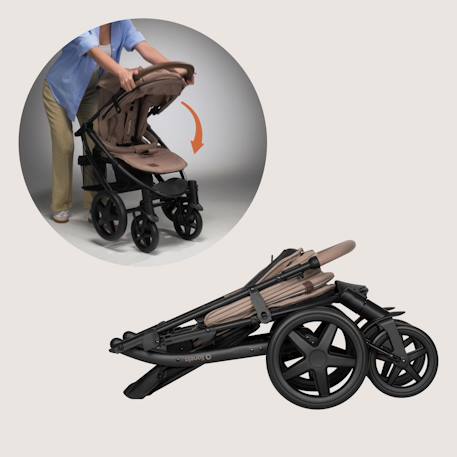 Poussette tout-terrain annet plus avec grandes roues, amortisseurs et accessoires Beige sand+Black carbon+Brown chocolate+Green forest+Stone caramel 6 - vertbaudet enfant 