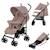 Poussette canne compacte elia légère 6-36 mois avec moustiquaire Beige taupe+Black onyx+Brown chocolate+Green graphite 1 - vertbaudet enfant 