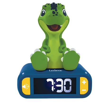 Réveil avec veilleuse dinosaure en 3d VERT 1 - vertbaudet enfant 