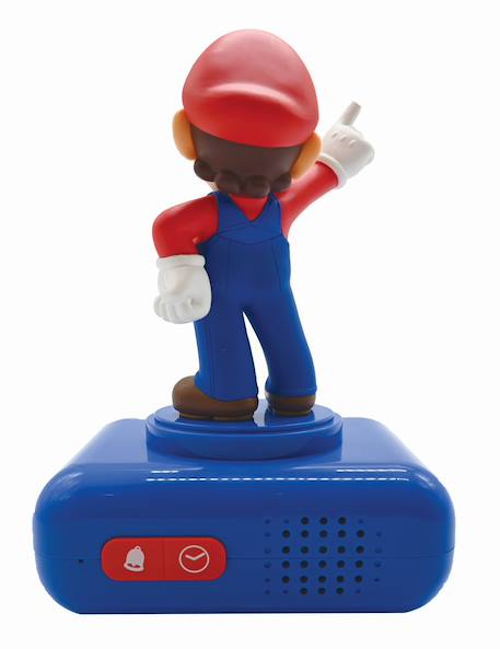 Réveil avec veilleuse Super mario 3d - Choix 6 alarmes, 6 effets sonores BLEU 3 - vertbaudet enfant 