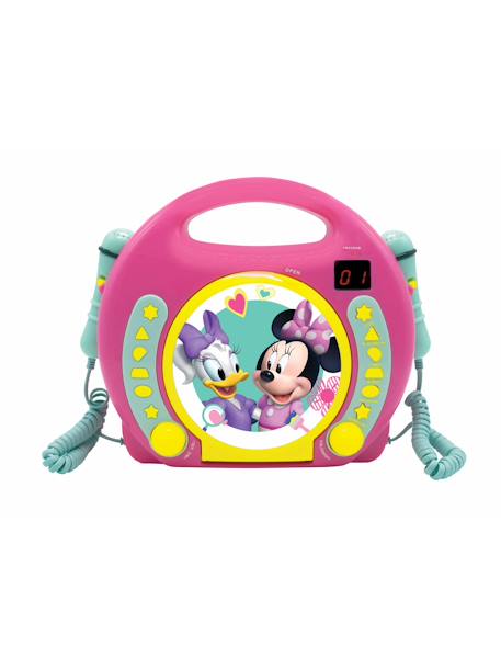 Lecteur cd portable avec 2 microphones disney minnie ROSE 1 - vertbaudet enfant 