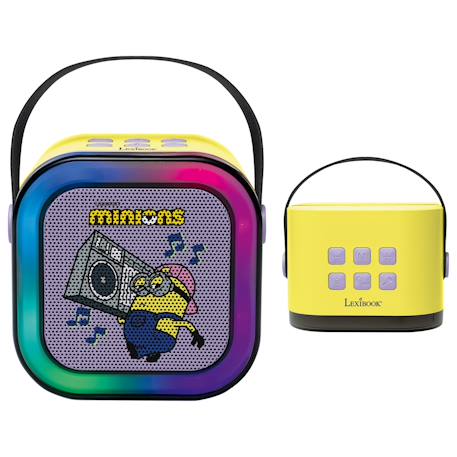 Enceinte karaoké portable minions avec un microphone sans fil Jaune 2 - vertbaudet enfant 