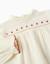 Chemise en coton à manches longues avec fleurs et volants Blanc 4 - vertbaudet enfant 