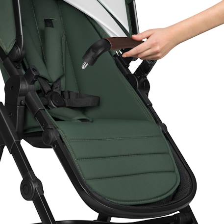 Poussette 3en1 amber jusqu’à 22 kg avec nacelle, siège-auto, sac et accessoires Beige sand+Black onyx+Black silver+Brown chocolate+Green forest+Grey graphite 30 - vertbaudet enfant 