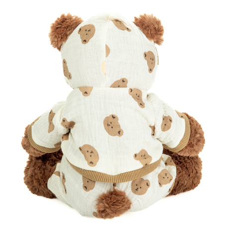 Peluche doudou ourson ultra douce en pyjama 30 cm Marron 5 - vertbaudet enfant 