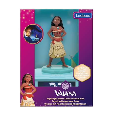 Réveil avec veilleuse vaiana en 3d ROSE 4 - vertbaudet enfant 