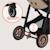 Poussette 3en1 amber jusqu’à 22 kg avec nacelle, siège-auto, sac et accessoires Beige sand+Black onyx+Black silver+Brown chocolate+Green forest+Grey graphite 3 - vertbaudet enfant 