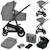 Poussette trio lionelo bianka - jusqu'à 22kg - pack poussette, nacelle, siège auto et accessoires Beige sand+Beige taupe+Black onyx+Grey stone 19 - vertbaudet enfant 