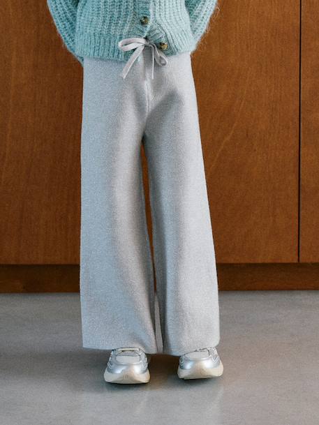 Legging large fille gris 1 - vertbaudet enfant 
