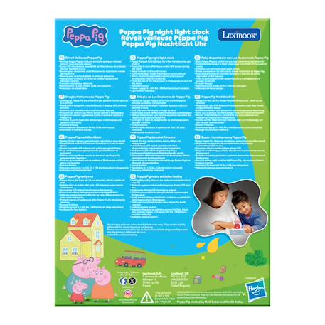 Réveil avec veilleuse peppa pig en 3d ROSE 4 - vertbaudet enfant 