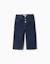 Jean à jambe large avec boutons-pression Bleu foncé 1 - vertbaudet enfant 