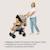 Poussette canne compacte irma 6-36 mois avec moustiquaire et amortisseurs avant Beige sand+Black onyx+Green emerald+Grey stone+Grey/dark grey 2 - vertbaudet enfant 