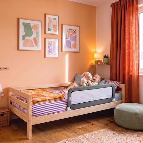 Safety 1st portable bed rail, barrière de lit enfant pliable Beige 4 - vertbaudet enfant 