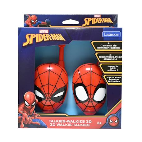 Talkies-walkies spiderman 3d,  jusqu’à 200m ROUGE 3 - vertbaudet enfant 