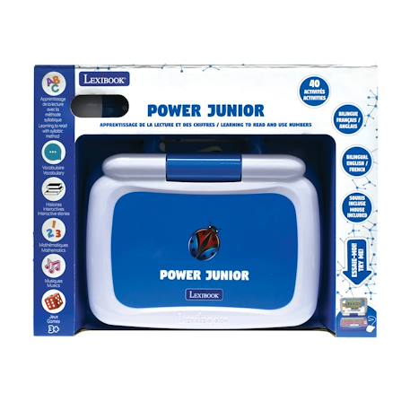 Ordinateur portable éducatif parlant bilingue (en/fr) 40 activités en français et en anglais BLEU 5 - vertbaudet enfant 