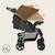 Poussette tout-terrain emma 6-36 mois avec sac et pliage rapide Coral pink+Green emerald+Grey dove+Pink scandi+Stone 29 - vertbaudet enfant 