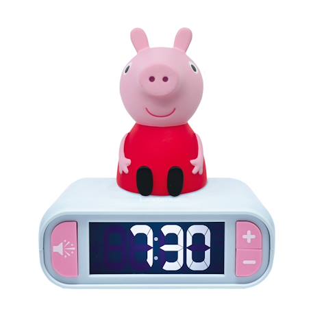 Réveil avec veilleuse peppa pig en 3d ROSE 1 - vertbaudet enfant 