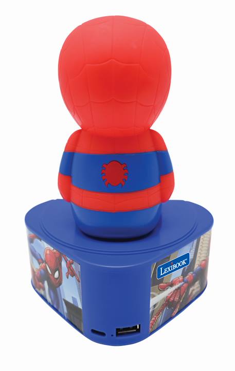 Enceinte bluetooth avec figurine lumineuse de spiderman BLEU 4 - vertbaudet enfant 