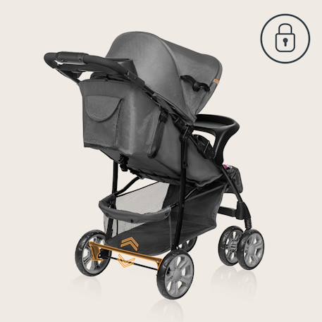 Poussette tout-terrain emma 6-36 mois avec sac et pliage rapide Coral pink+Green emerald+Grey dove+Pink scandi+Stone 22 - vertbaudet enfant 