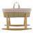 Couffin bébé matelassé avec support en bois Rose/blanc+Rose/naturel 7 - vertbaudet enfant 