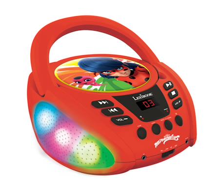 Lecteur cd bluetooth miraculous ROUGE 1 - vertbaudet enfant 