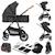 Poussette 3en1 amber jusqu’à 22 kg avec nacelle, siège-auto, sac et accessoires Beige sand+Black onyx+Black silver+Brown chocolate+Green forest+Grey graphite 31 - vertbaudet enfant 