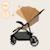 Poussette tout-terrain emma one 6-48 mois avec grandes roues et pliage rapide Beige sand+Green forest+Grey stone 5 - vertbaudet enfant 