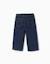 Jean à jambe large avec boutons-pression Bleu foncé 2 - vertbaudet enfant 