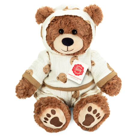 Peluche doudou ourson ultra douce en pyjama 30 cm Marron 1 - vertbaudet enfant 