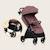 Poussette compacte ingrid légère et pliable jusqu’à 22 kg avec amortissement Beige sand+Black onyx+Green emerald+Grey stone+Pink mauve 30 - vertbaudet enfant 