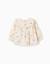 Blouse en coton à manches longues avec fleurs brodées Blanc 2 - vertbaudet enfant 