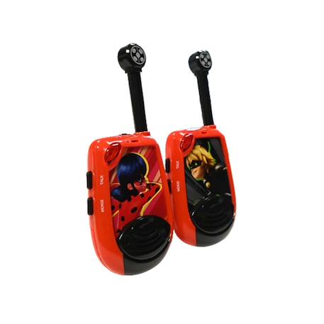 Talkie-walkies miraculous portée 2km lumineux, clip ceinture, à piles ROUGE 3 - vertbaudet enfant 